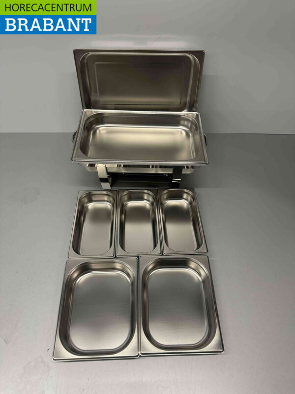 Set de casseroles en acier inoxydable HCB 1 x 1/1, 2 x 1/2 et 3 x 1/3 GN Horeca – Image 3