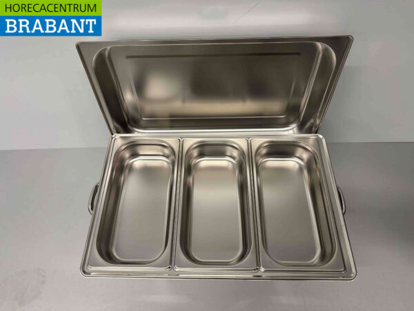 Set de casseroles en acier inoxydable HCB 1 x 1/1, 2 x 1/2 et 3 x 1/3 GN Horeca – Image 7