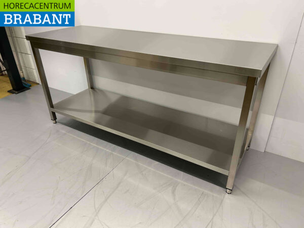 Table de travail HCB en acier inoxydable Basic-line 180 x 60 x 85 cm Restauration – Image 3