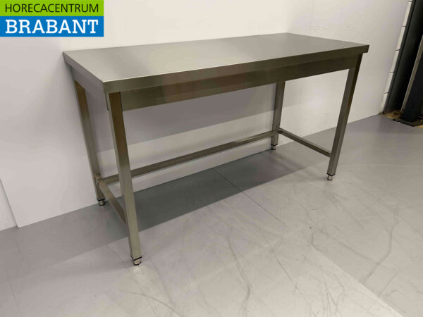Table de travail HCB en acier inoxydable Basic-line 140 x 60 x 85 cm Restauration – Image 2