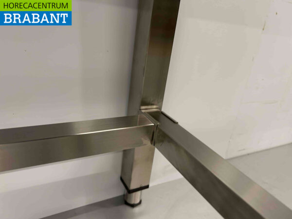 Table de travail HCB en acier inoxydable Basic-line 140 x 60 x 85 cm Restauration – Image 5
