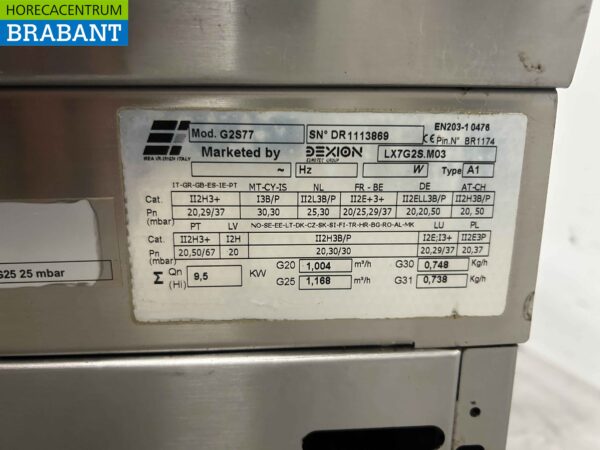 Plaque de cuisson à gaz Dexion 2 feux en acier inoxydable 40 cm Horeca – Image 4