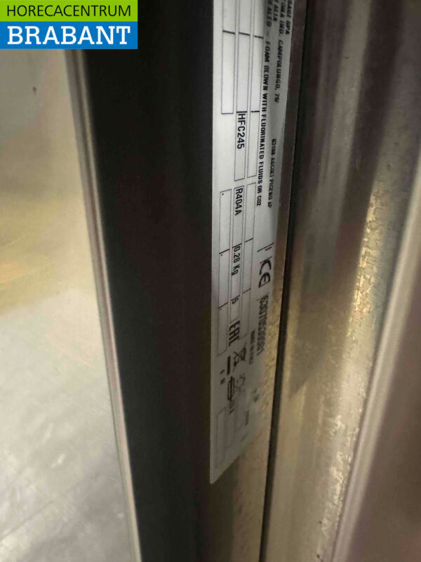 Acier inoxydable Sagi Comptoir réfrigéré 2 portes 140 cm 230V Horeca – Image 6