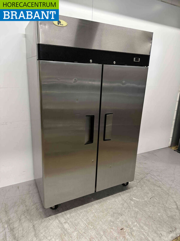 Réfrigérateur Pelican en acier inoxydable à deux portes 900 litres 230V Horeca – Image 2
