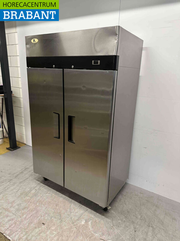 Réfrigérateur Pelican en acier inoxydable à deux portes 900 litres 230V Horeca – Image 3