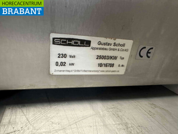 Acier inoxydable Scholl Bain marie 3 x 1/1 230V Horeca – Image 5