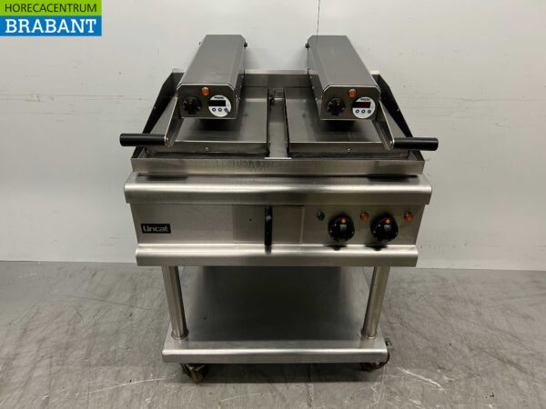 Lincat Acier inoxydable Clam Grill Hamburger Plaque grill 80 cm 17,2kW 400V Horeca