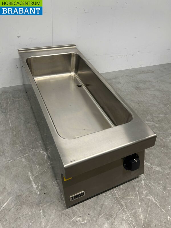 Acier inoxydable Zanussi Bain marie 1/1 + 1/3 GN 230V Horeca – Image 3