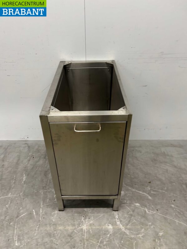 Caisson en acier inoxydable avec porte à déchets 44,5 x 81 x 85 cm Restauration