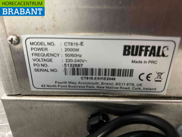 Machine à café Buffalo CT815 en acier inoxydable Machine à café 230V Horeca – Image 5