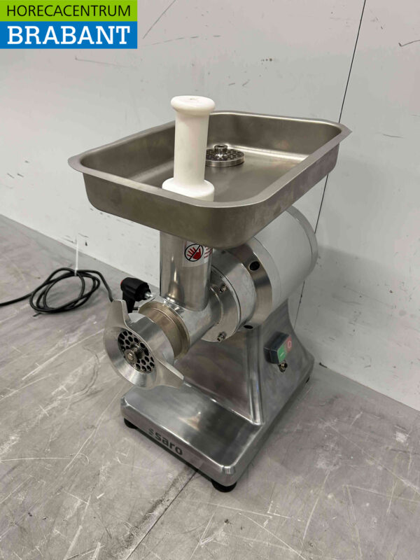 Hachoir Saro en acier inoxydable Hachoir à viande Hachoir à viande 100 kg par heure 230V Boucherie Traiteur – Image 2