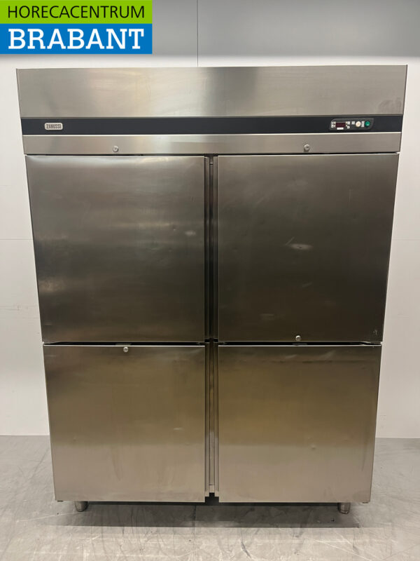 Acier inoxydable Zanussi Réfrigérateur double porte 4 portes 1400 litres 230V Horeca