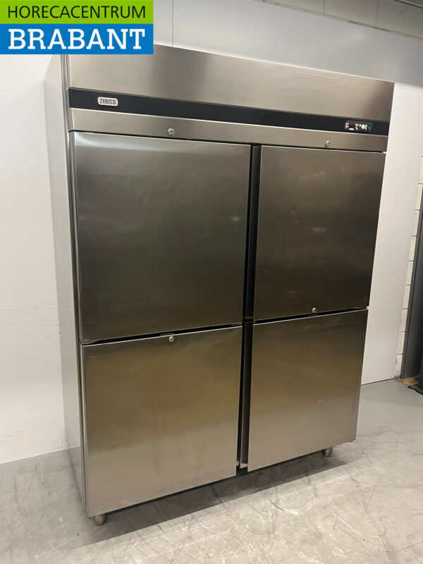Acier inoxydable Zanussi Réfrigérateur double porte 4 portes 1400 litres 230V Horeca – Image 3