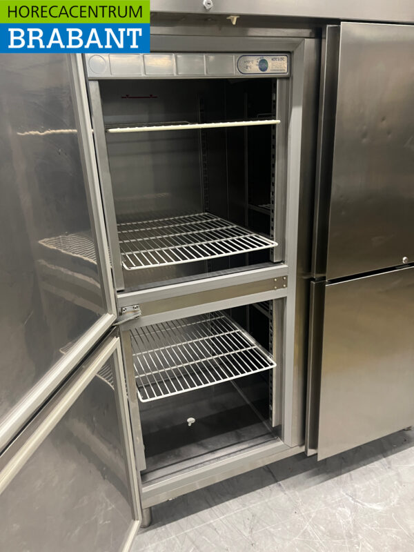 Acier inoxydable Zanussi Réfrigérateur double porte 4 portes 1400 litres 230V Horeca – Image 5