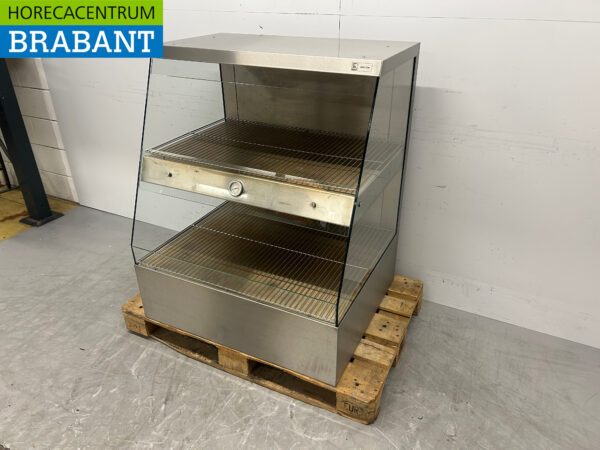 Vitrine chauffante Ubert en acier inoxydable Vitrine chauffante 90 cm 230V Horeca – Image 2