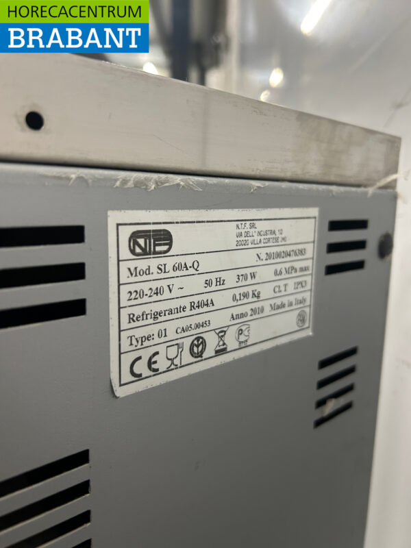 Machine à glaçons NTF SL60a en acier inoxydable Machine à glaçons 29 kg p/d 230V Horeca – Image 5