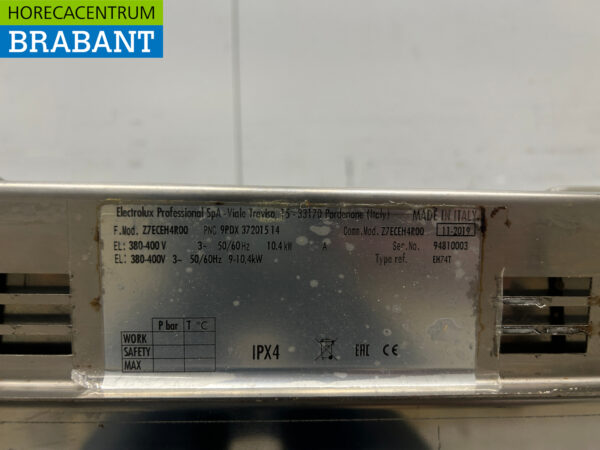 Acier inoxydable Zanussi 4 brûleurs Cuisinière électrique 4 zones 80 cm 400V Horeca – Image 4