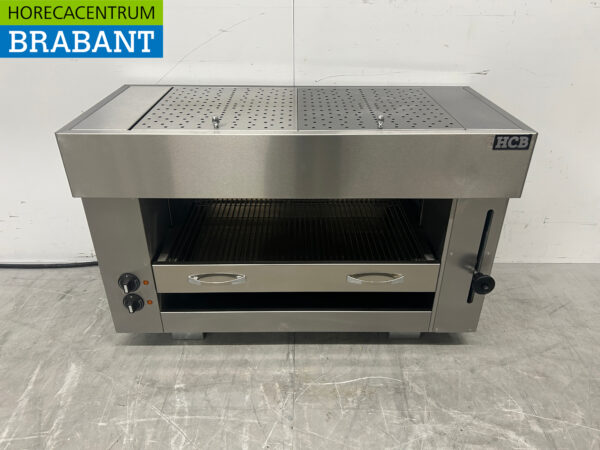 Gril Pitagrill Salamander en acier inoxydable 2 éléments 96 cm 400V Horeca