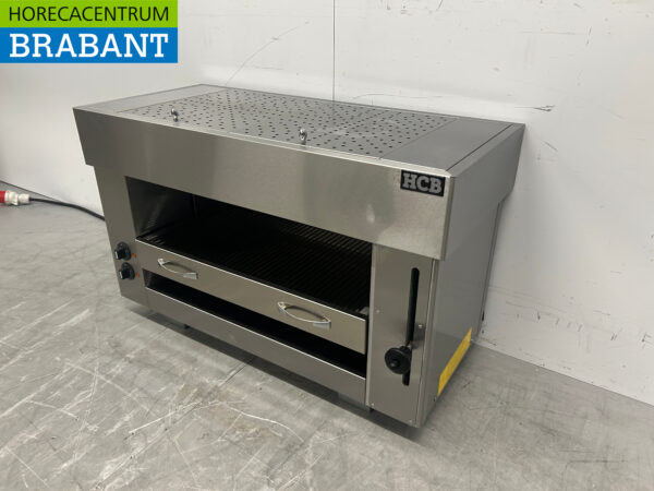 Gril Pitagrill Salamander en acier inoxydable 2 éléments 96 cm 400V Horeca – Image 2