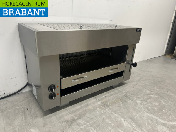 Gril Pitagrill Salamander en acier inoxydable 2 éléments 96 cm 400V Horeca – Image 3