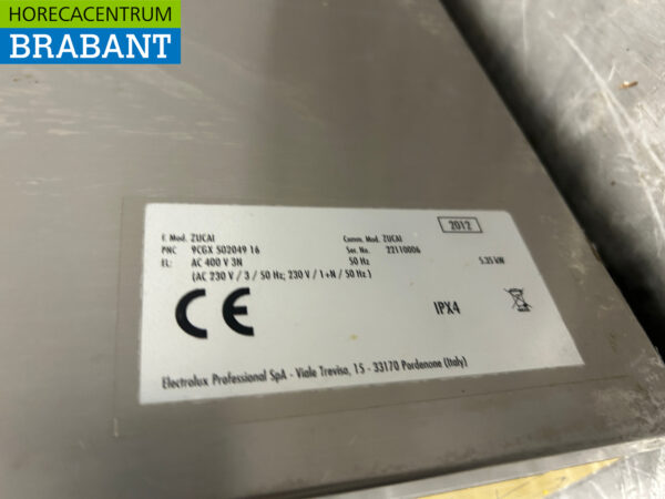 Lave-vaisselle Zanussi Zucai en acier inoxydable Chargement frontal 400V Horeca – Image 6