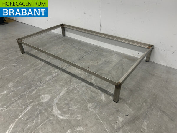 Base en acier inoxydable 121 x 66 x 17 cm Restauration – Image 2