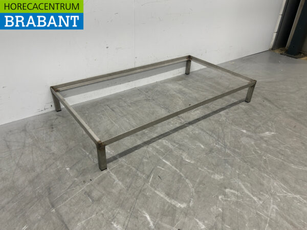Base en acier inoxydable 121 x 66 x 17 cm Restauration – Image 3