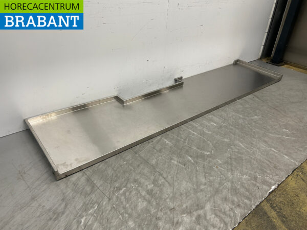 Plan de travail en acier inoxydable 283 x 65,5 cm Horeca – Image 2