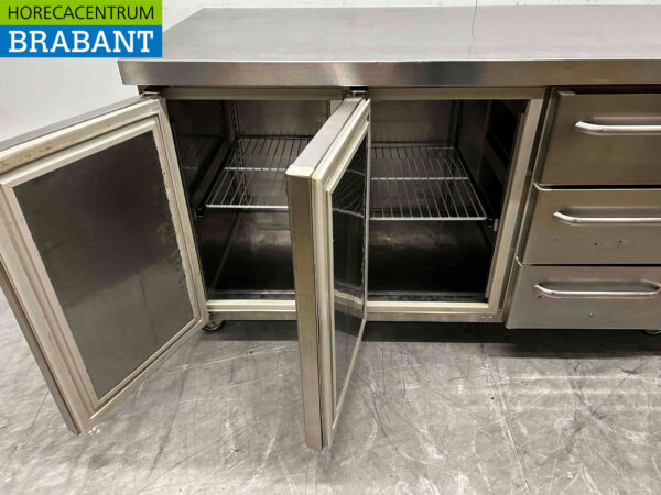 Acier inoxydable Gram Réfrigéré Comptoir 2 portes et 3 tiroirs 172,5 cm 230V Horeca – Image 4