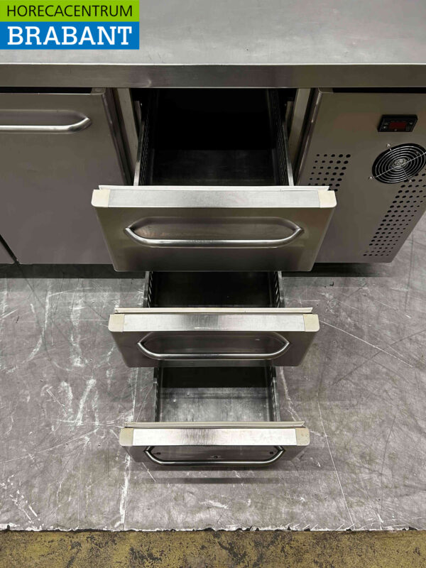 Acier inoxydable Gram Réfrigéré Comptoir 2 portes et 3 tiroirs 172,5 cm 230V Horeca – Image 5