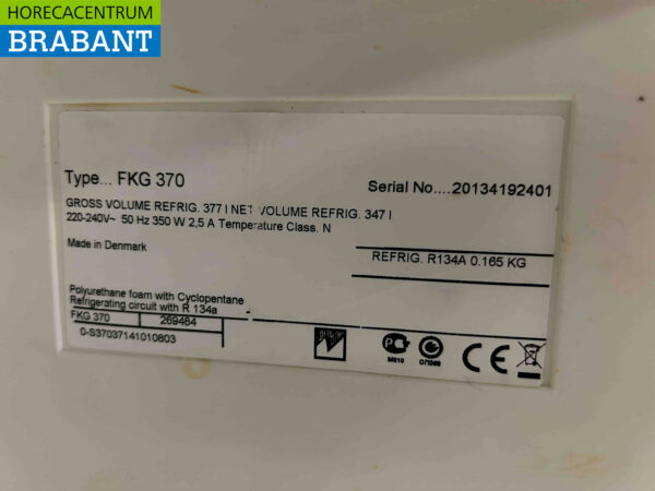 Vestfrost Réfrigérateur à porte vitrée Réfrigérateur à boissons à porte vitrée 377 litres 230V Horeca – Image 6