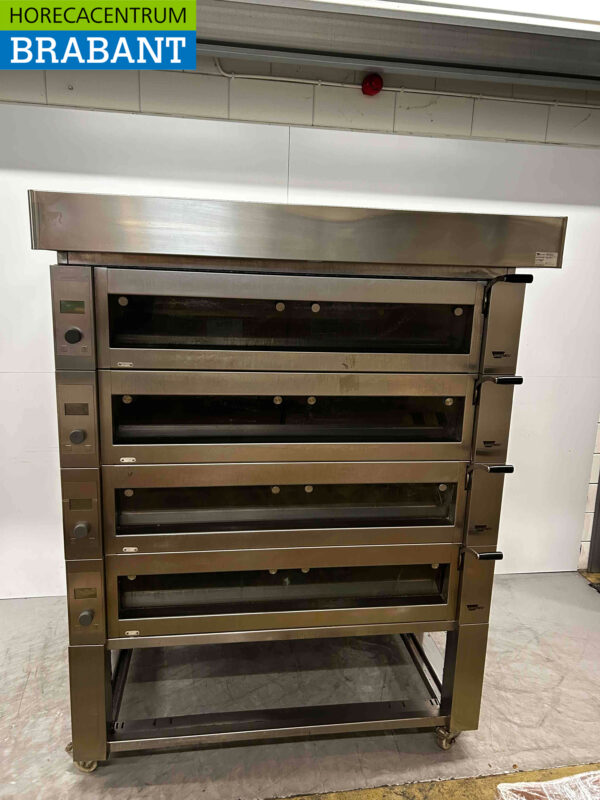 Acier inoxydable Wiesheu EBO 128 Deckoven Four à étages 4 étages 400V Horeca