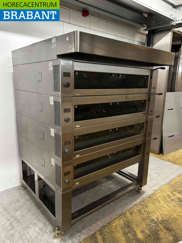 Acier inoxydable Wiesheu EBO 128 Deckoven Four à étages 4 étages 400V Horeca – Image 3