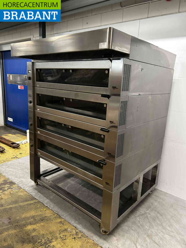 Acier inoxydable Wiesheu EBO 128 Deckoven Four à étages 4 étages 400V Horeca – Image 2