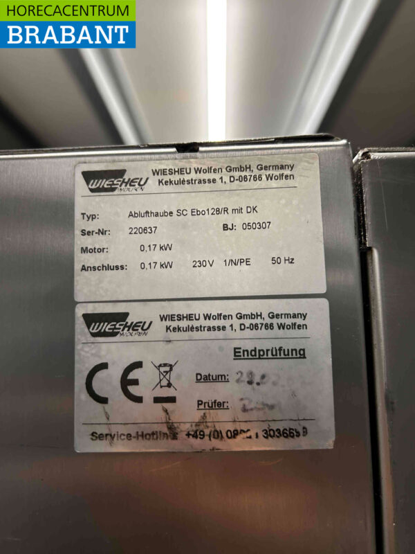 Acier inoxydable Wiesheu EBO 128 Deckoven Four à étages 4 étages 400V Horeca – Image 6