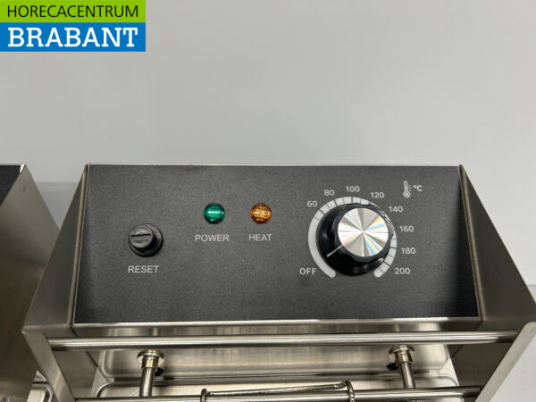 Friteuse double en acier inoxydable 2 x 6 litres 230V Horeca – Image 5
