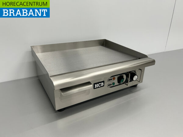 Acier inoxydable Plaque de gril lisse 55 cm 230V Horeca – Image 2