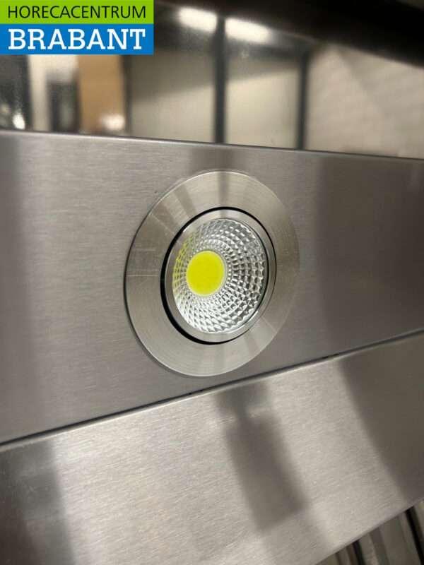 Hotte aspirante en acier inoxydable avec filtres à lamelles Premium-line 160 cm modèle incliné Horeca – Image 4