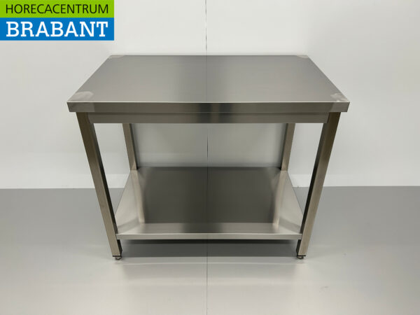 Table de travail en acier inoxydable Premium-line 100 x 60 x 85 cm Restauration