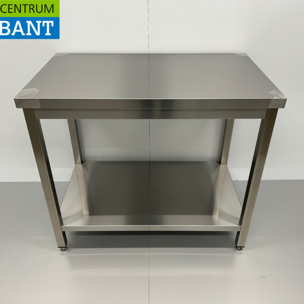 Table de travail en acier inoxydable Premium-line 100 x 60 x 85 cm Restauration