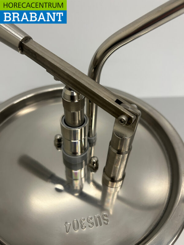 Distributeur de seaux en acier inoxydable HCB Pompe à sauce avec siphon 5 litres Restauration – Image 4