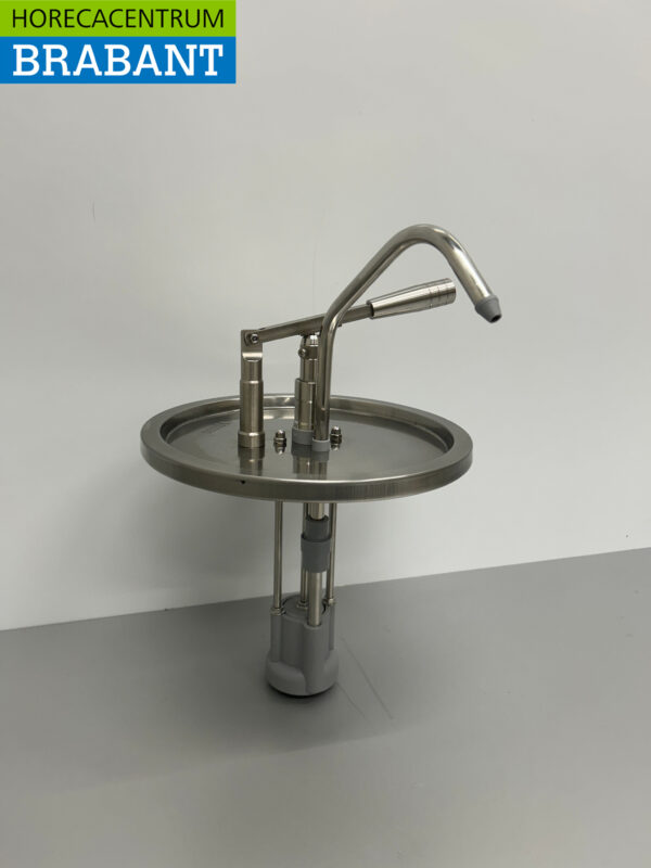 Distributeur de seaux en acier inoxydable HCB Pompe à sauce avec contrôle du siphon 10 litres Restauration