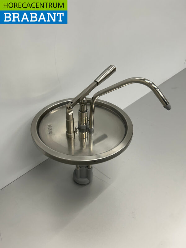 Distributeur de seaux en acier inoxydable HCB Pompe à sauce avec contrôle du siphon 10 litres Restauration – Image 2