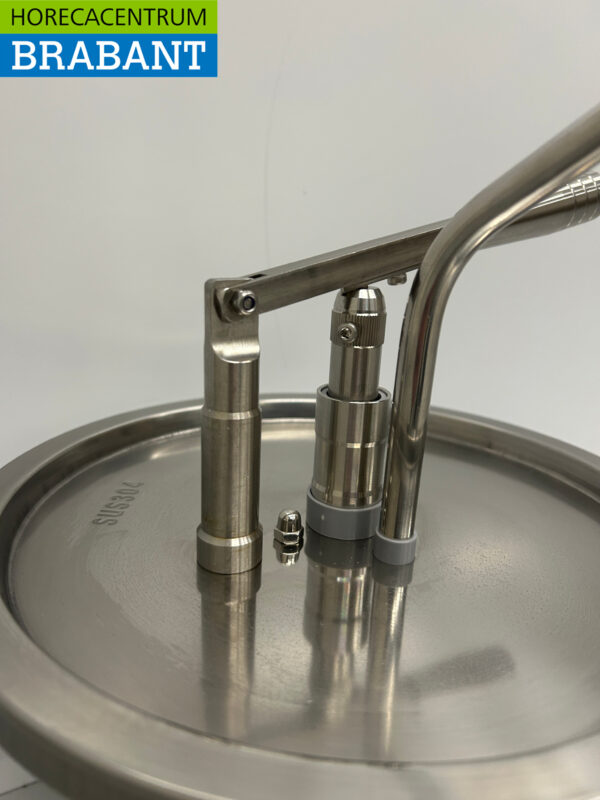 Distributeur de seaux en acier inoxydable HCB Pompe à sauce avec contrôle du siphon 10 litres Restauration – Image 3
