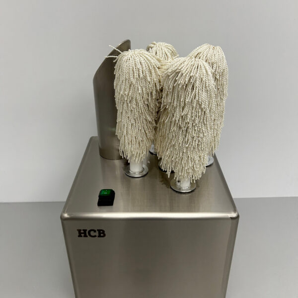 Machine à polir le verre en acier inoxydable HCB Machine à polir 300 verres par heure 230V Horeca