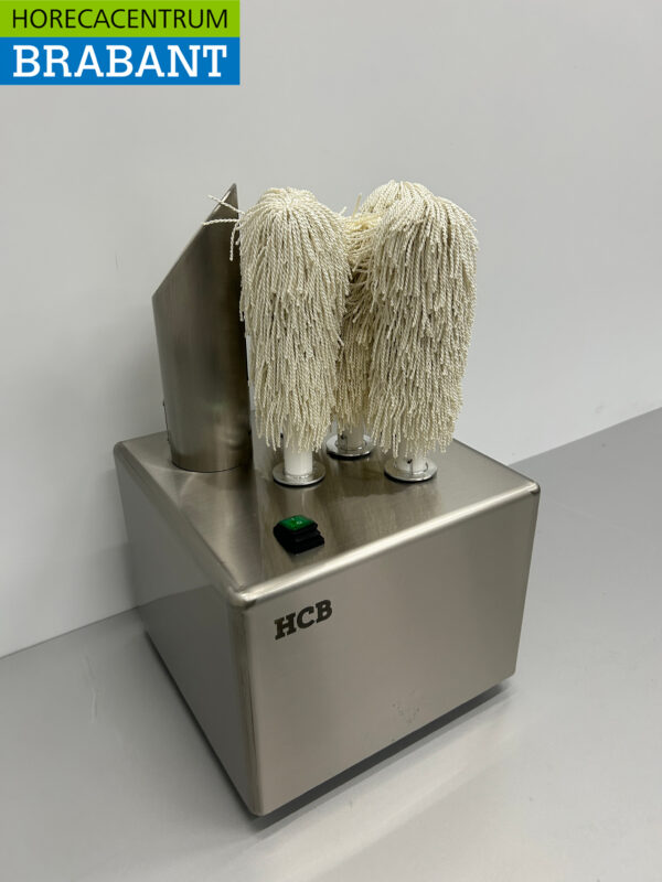 Machine à polir le verre en acier inoxydable HCB Machine à polir 300 verres par heure 230V Horeca – Image 3