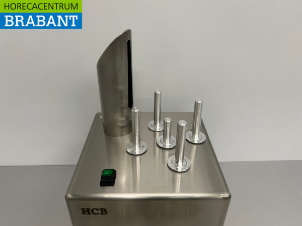 Machine à polir le verre en acier inoxydable HCB Machine à polir 300 verres par heure 230V Horeca – Image 5
