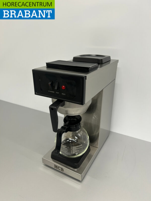 HCB acier inoxydable Machine à café Machine à café avec pichet 1,8 litres 230V Horeca – Image 3