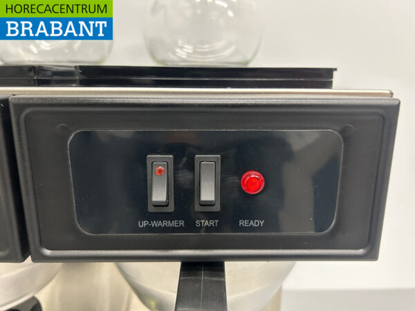 HCB acier inoxydable Machine à café double Machine à café avec 4 verseuses 1,8 litres 230V Horeca – Image 4