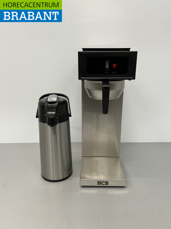 HCB Acier inoxydable Machine à café Distributeur de café 2,2 litres 230V Horeca